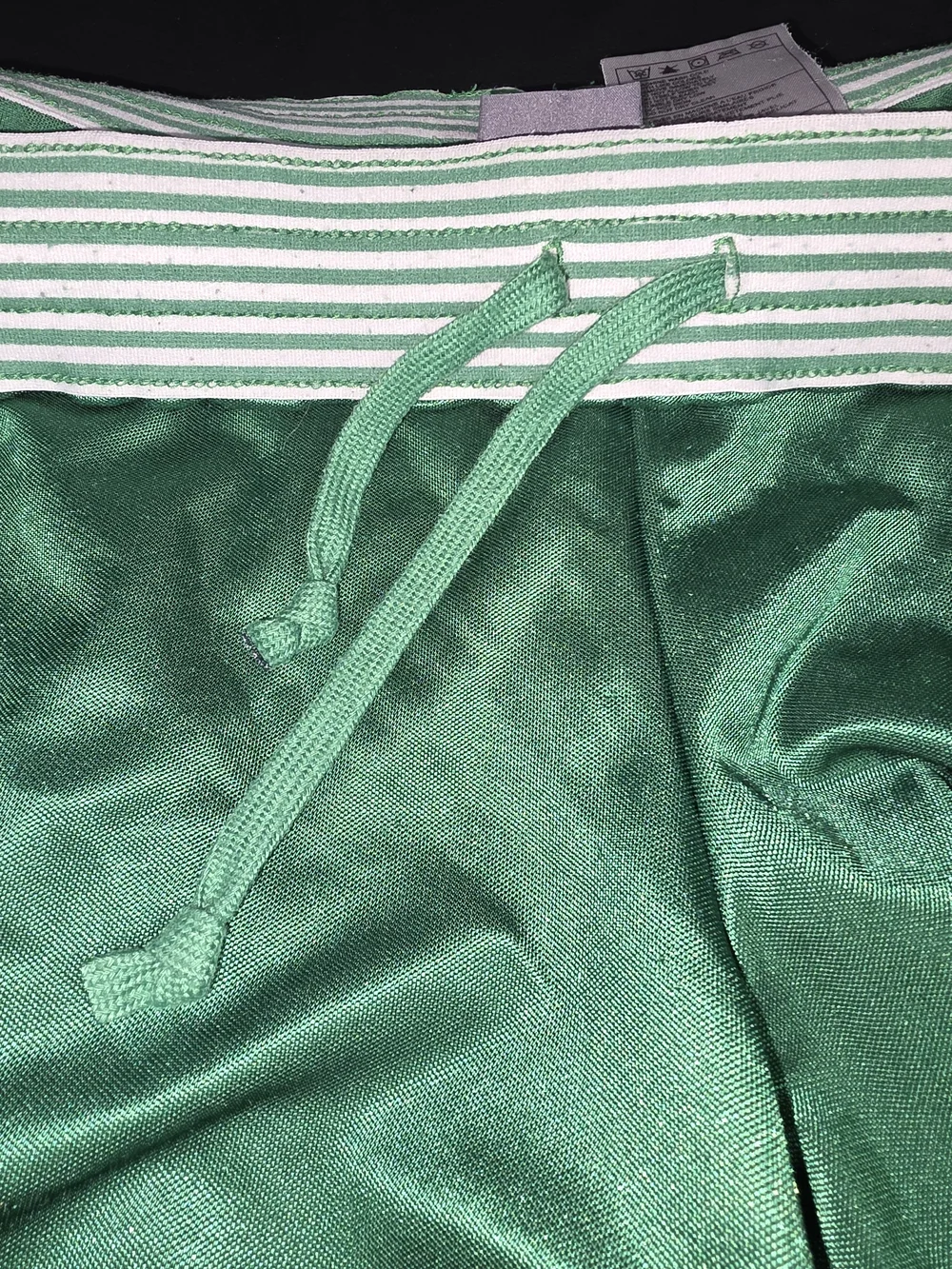 Nike Green and White Athletic Shorts